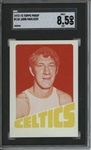 1972 Topps #110 John Havlicek 9 card progressive proof.
